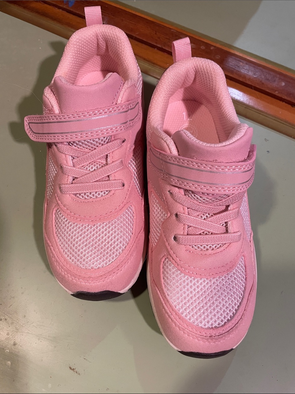 wonder nation Pink Kids Sneakers with Hook-and-Loop Strap